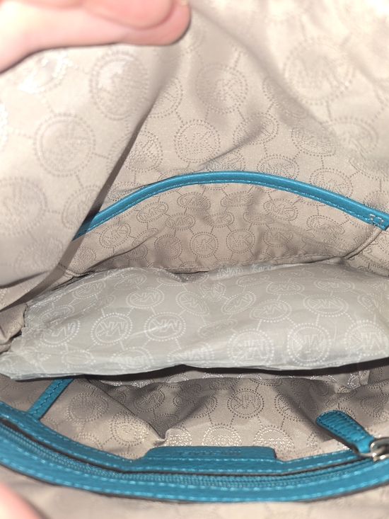 Michael Kors Teal Women's Leather Crossbody Bag - Picture 9 of 9